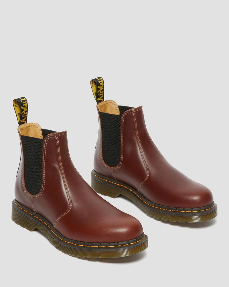 Brown / Black Men's Dr Martens 2976 Abruzzo Leather Chelsea Boots | CA 479WNB